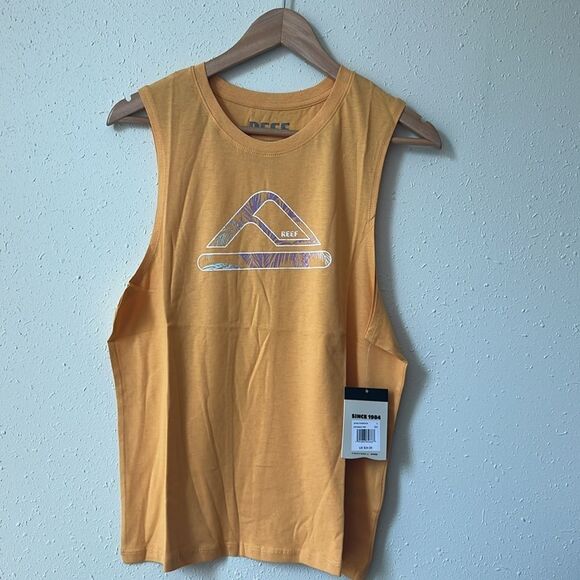 New Reef CRYS MUSCLE TANK GOLD Size L - Picture 1 of 10